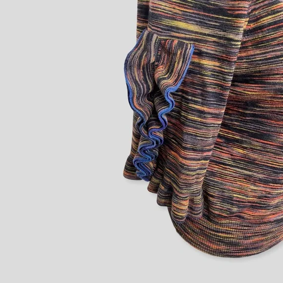 See by Chloe Multicolor Space Dye Ruffle Sleeve Sweater - Picture 4 of 8
